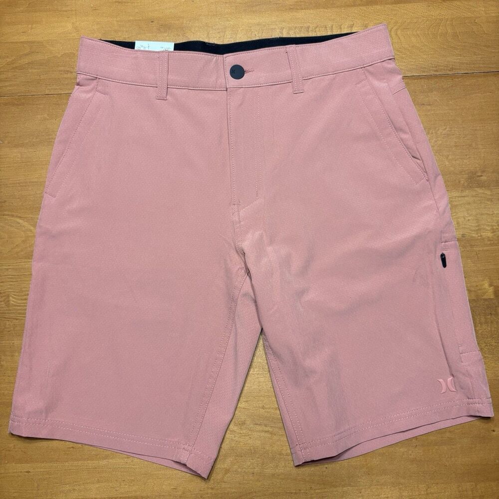 NEW! Hurley Shorts‎ Trek Hybrid Stretch Water-Repellent Men's Size 30 Lt Orange
